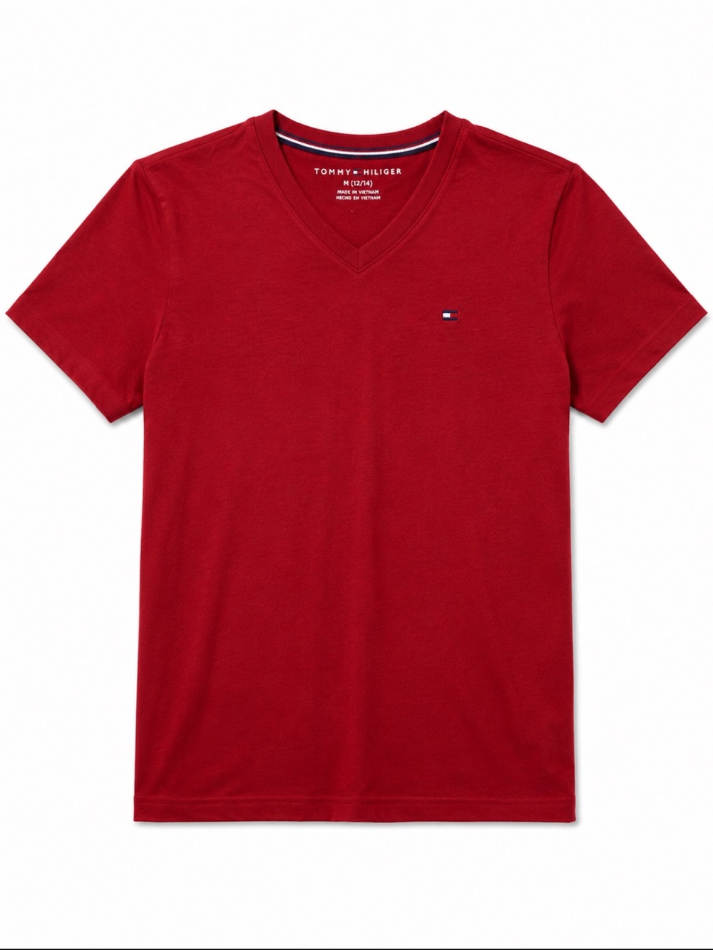Boys red Tommy shit 12/14